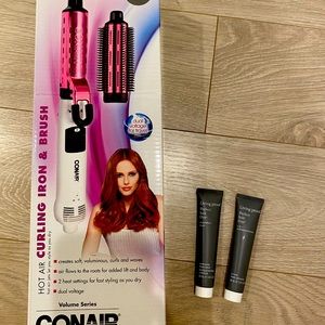 CONAIR CURLING IRON AND BRUSH & Living Proof Styling Products